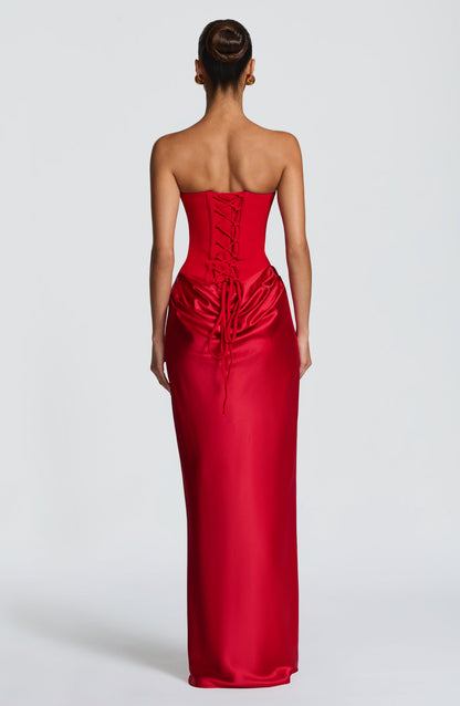 Vestido Longo Maggie - Vermelho