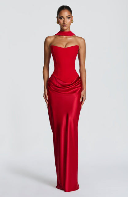 Vestido Longo Maggie - Vermelho