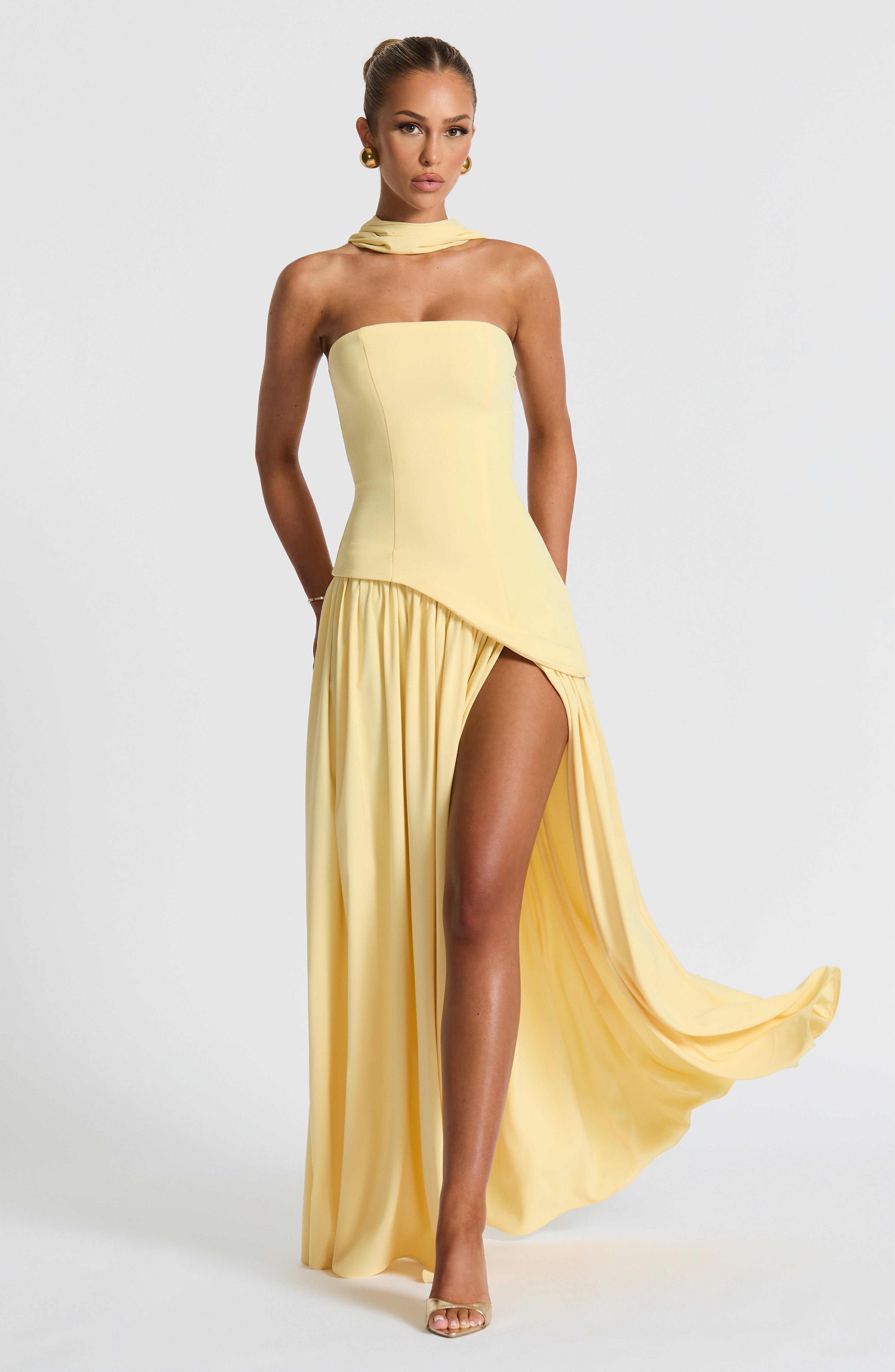 Vestido Longo Maliyah - Limão
