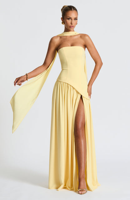 Vestido Longo Maliyah - Limão