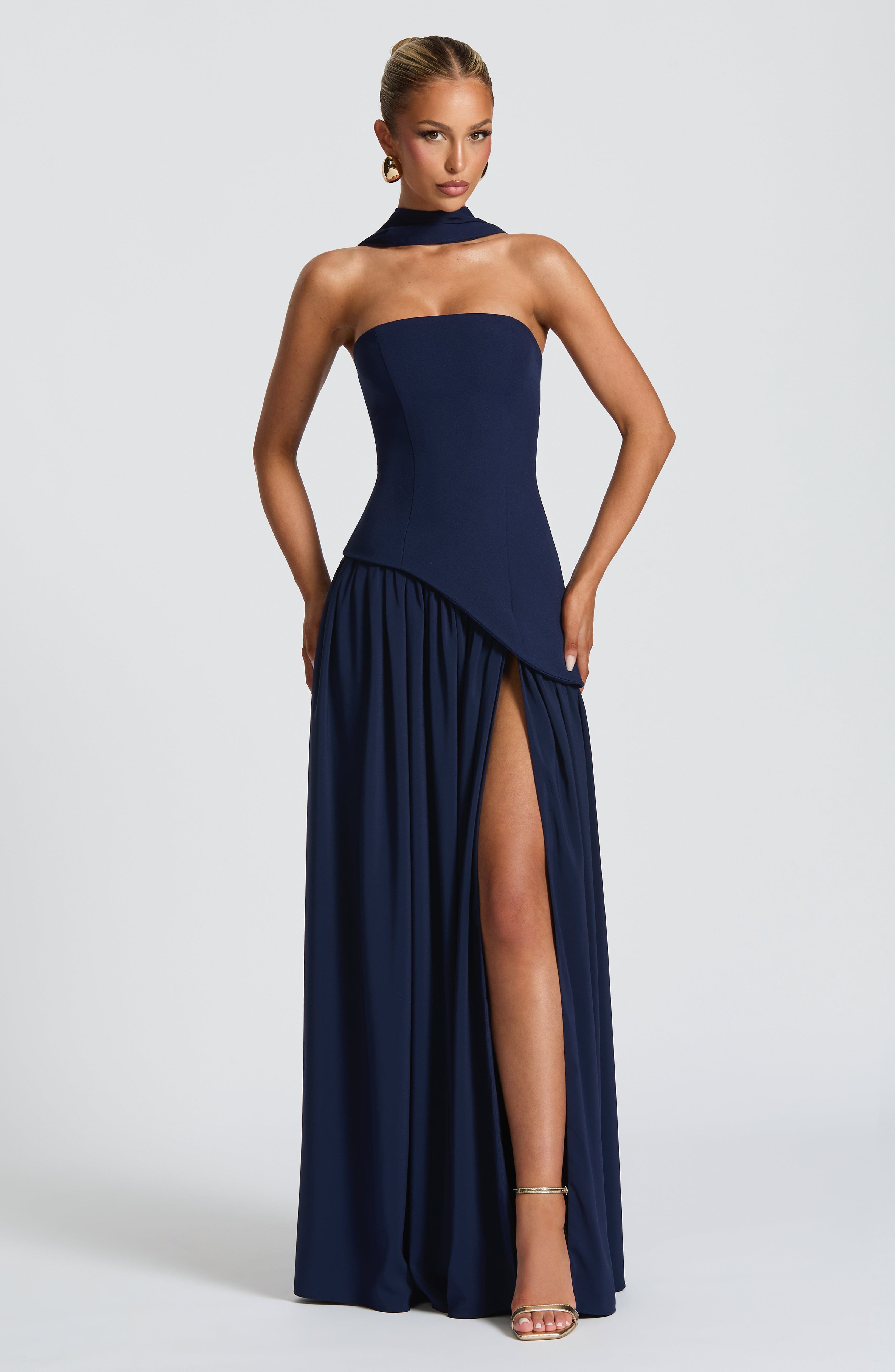 Vestido Longo Maliyah - Azul Marinho