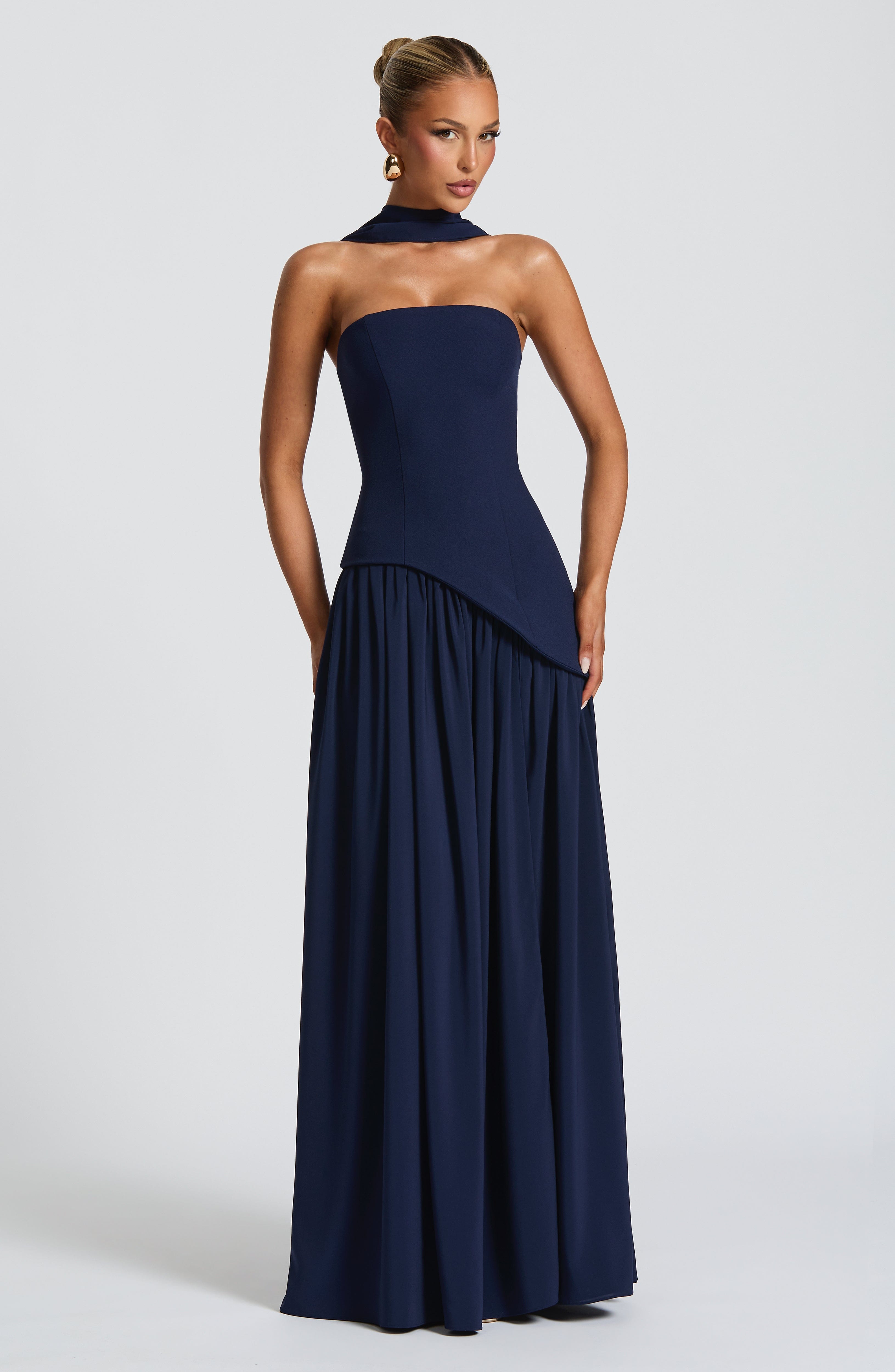 Vestido Longo Maliyah - Azul Marinho