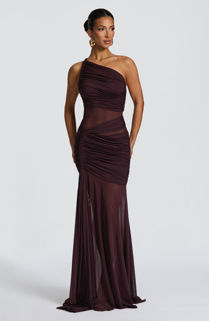 Vestido Longo Marianne - Ameixa