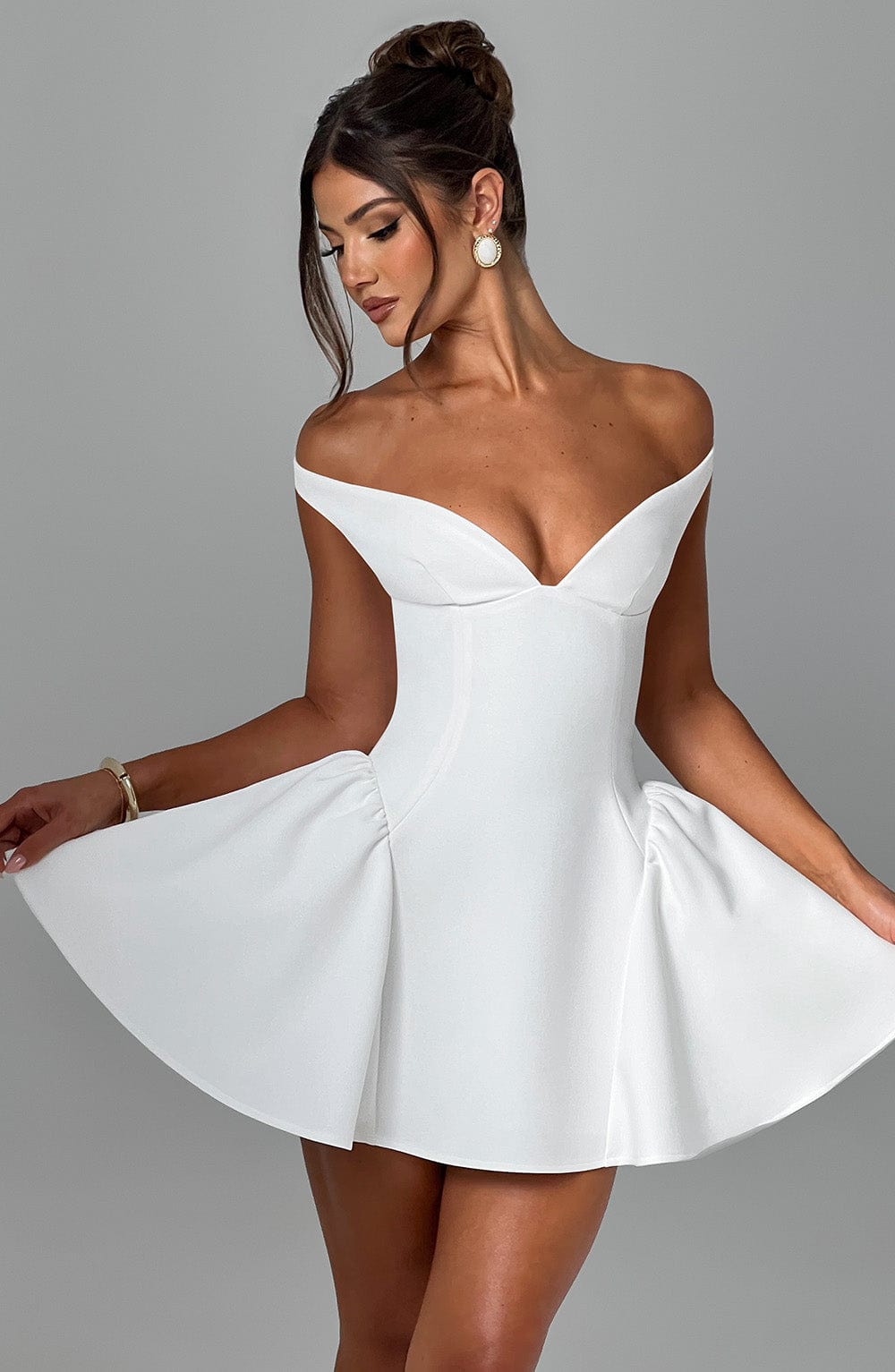 Vestido Curto Marla - Marfim