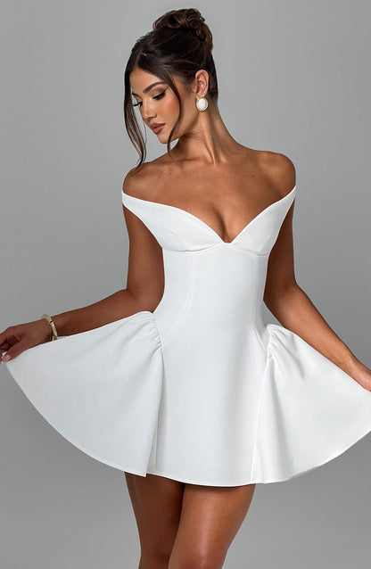 Vestido Curto Marla - Marfim