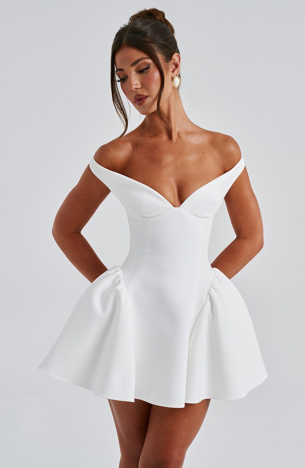 Vestido Curto Marla - Marfim