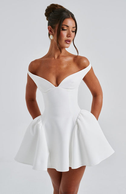 Vestido Curto Marla - Marfim