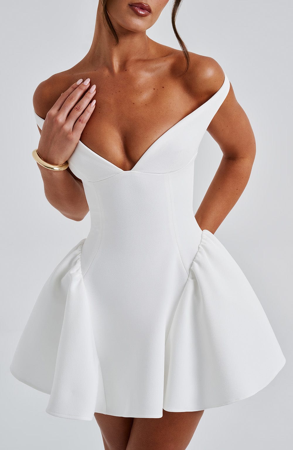 Vestido Curto Marla - Marfim