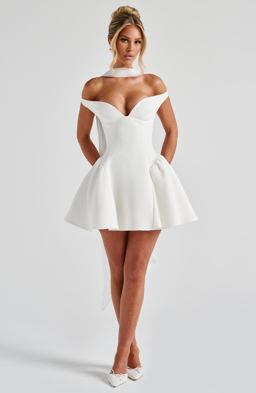 Vestido Curto Marla - Marfim