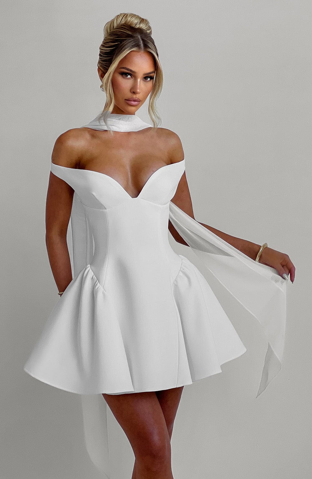 Vestido Curto Marla - Marfim