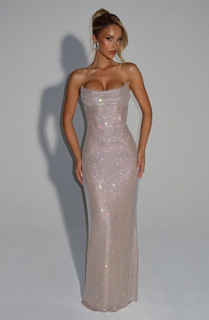 Vestido Longo Mirabella - Nude