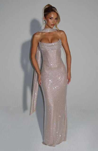 Vestido Longo Mirabella - Nude