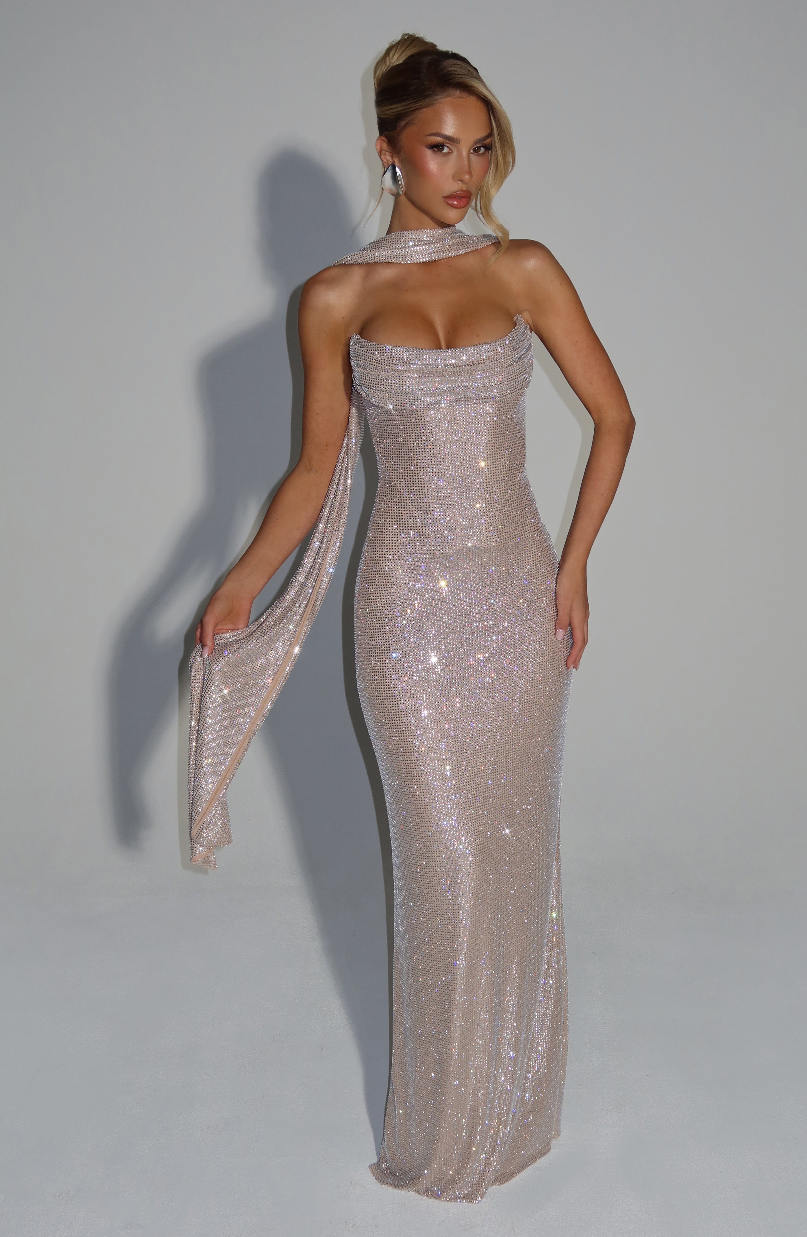 Vestido Longo Mirabella - Nude