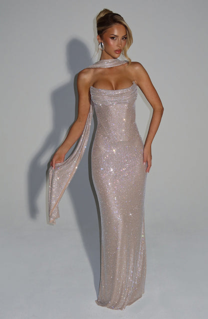 Vestido Longo Mirabella - Nude