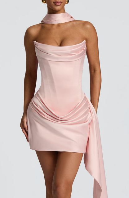 Vestido Curto Mona - Rosa Blush