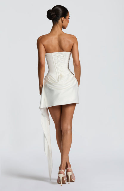 Vestido Curto Mona - Marfim