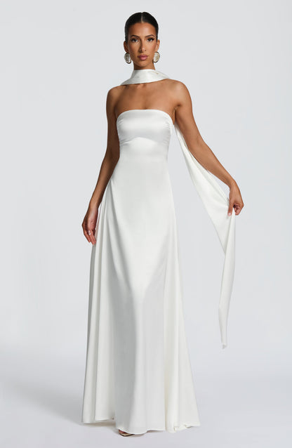 Vestido Longo Morven - Marfim