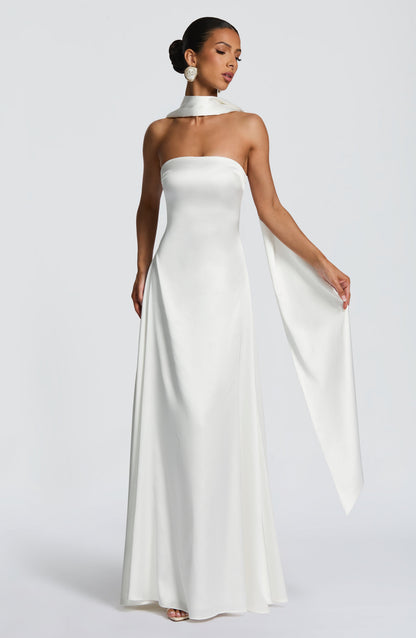 Vestido Longo Morven - Marfim