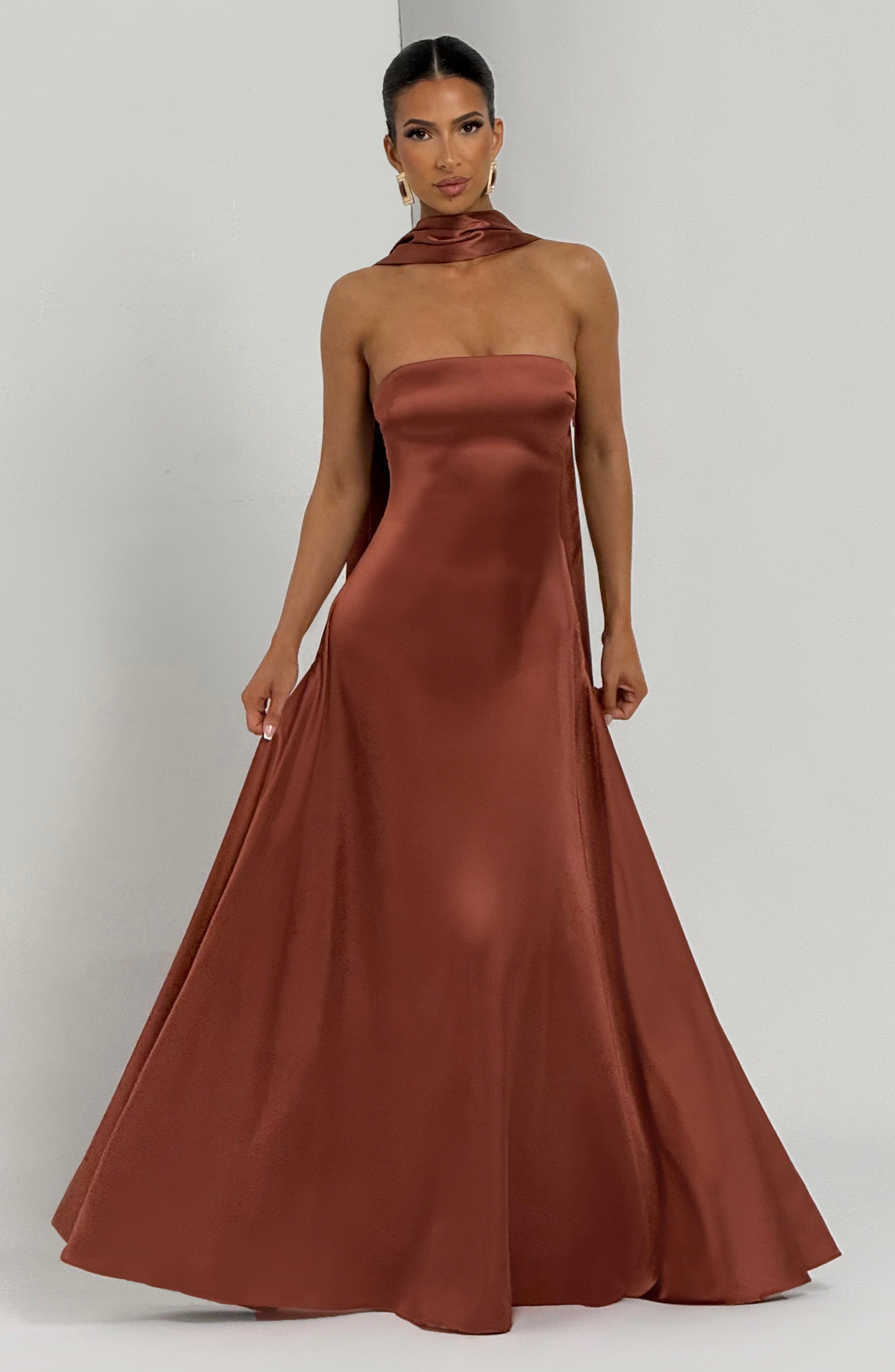 Vestido Longo Morven - Ferrugem