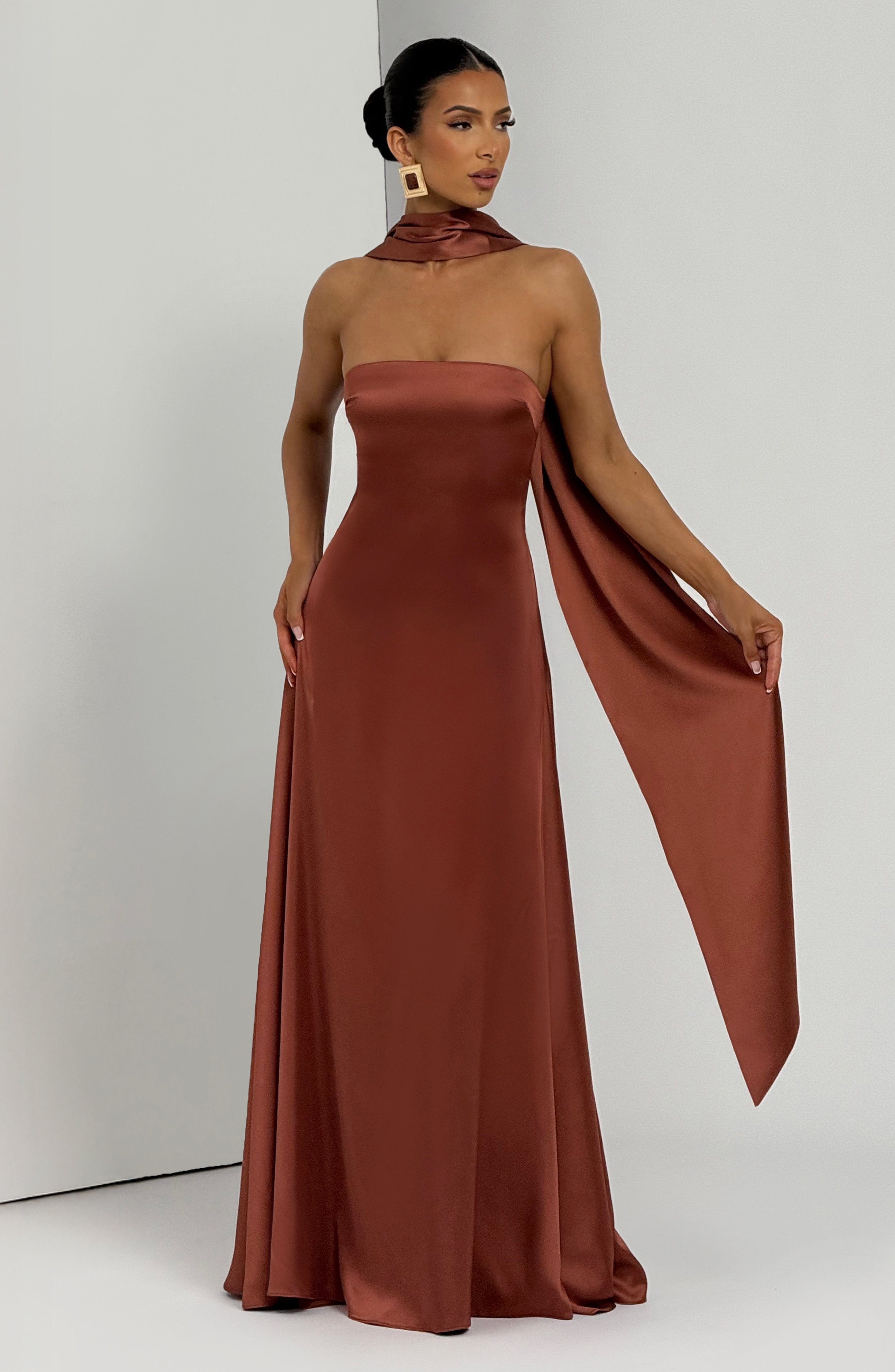 Vestido Longo Morven - Ferrugem