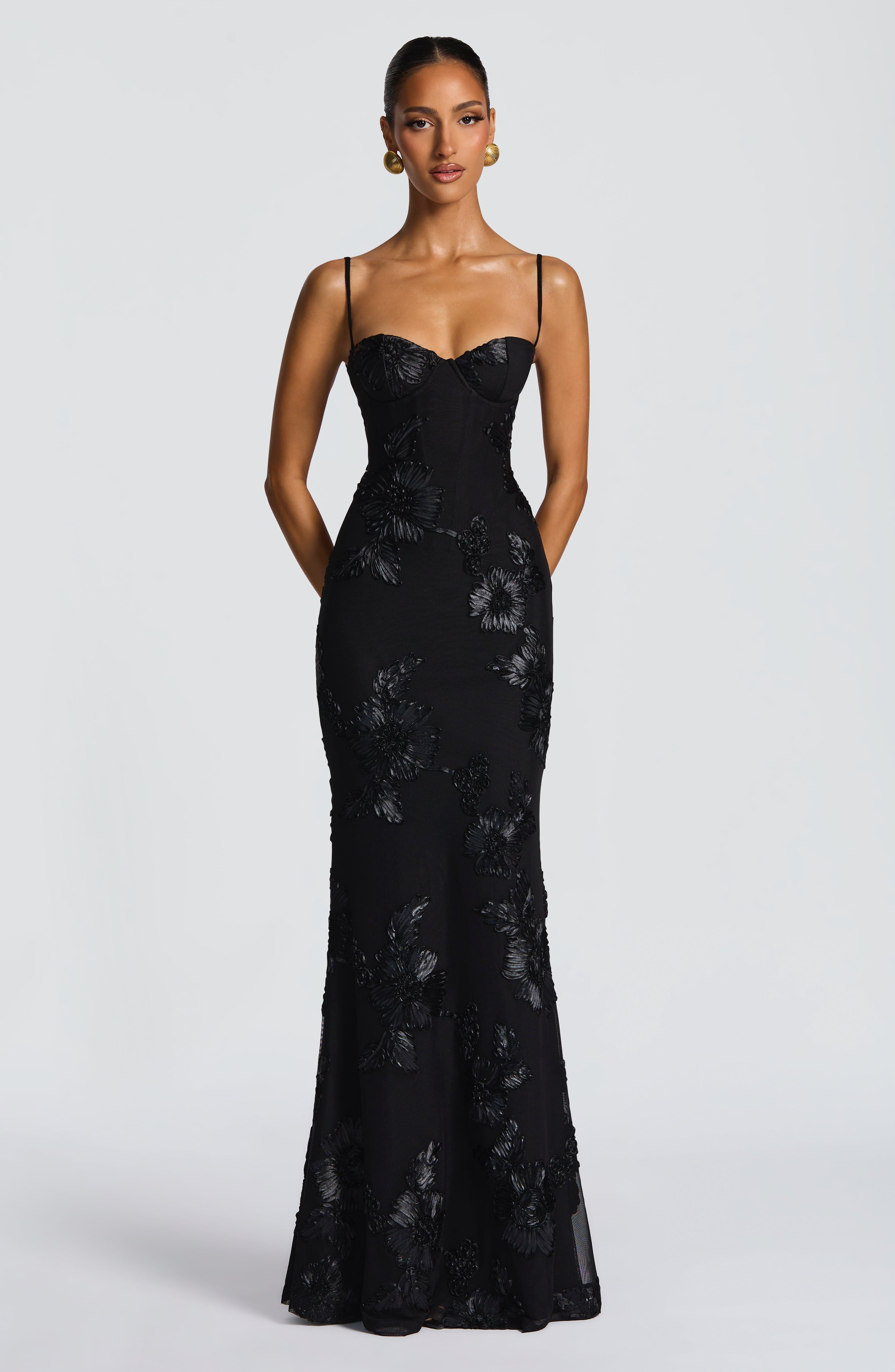 Vestido Longo Nefertiti - Preto