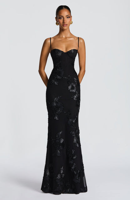 Vestido Longo Nefertiti - Preto