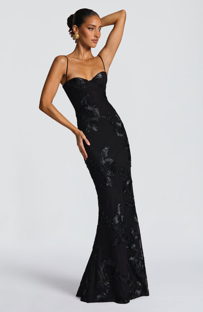 Vestido Longo Nefertiti - Preto