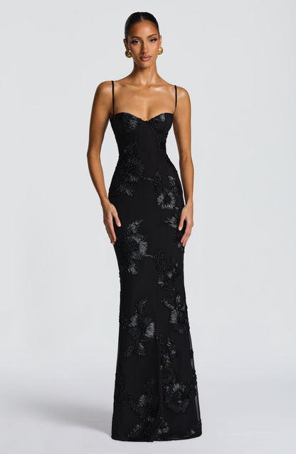 Vestido Longo Nefertiti - Preto
