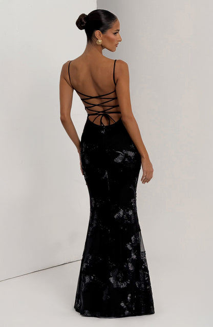 Vestido Longo Nefertiti - Preto