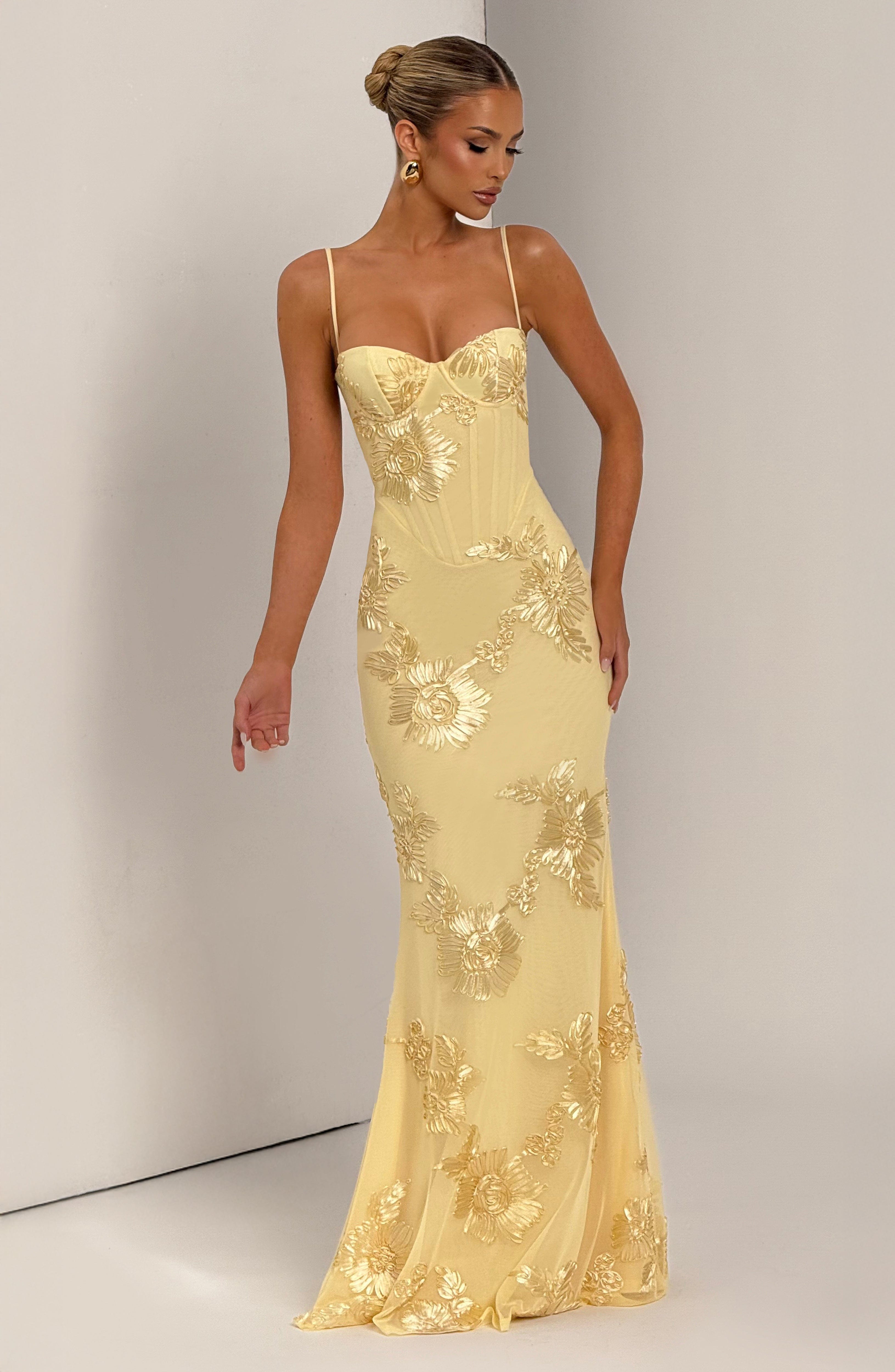 Vestido Longo Nefertiti - Limão