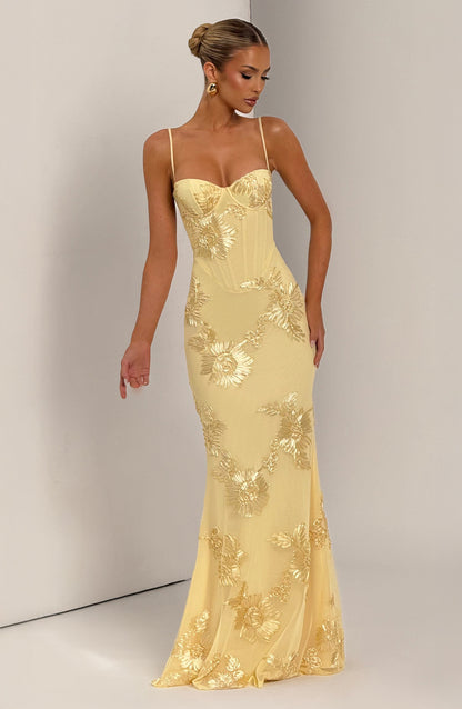 Vestido Longo Nefertiti - Limão
