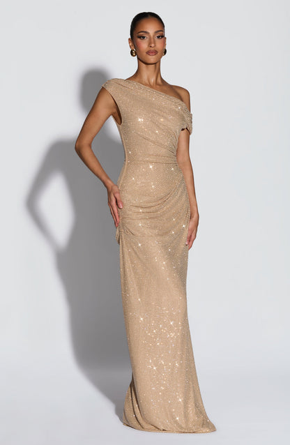 Vestido Longo Ottilie - Dourado
