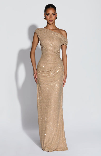 Vestido Longo Ottilie - Dourado