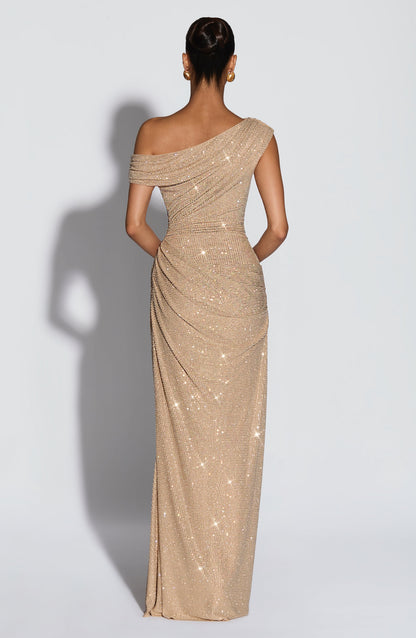 Vestido Longo Ottilie - Dourado