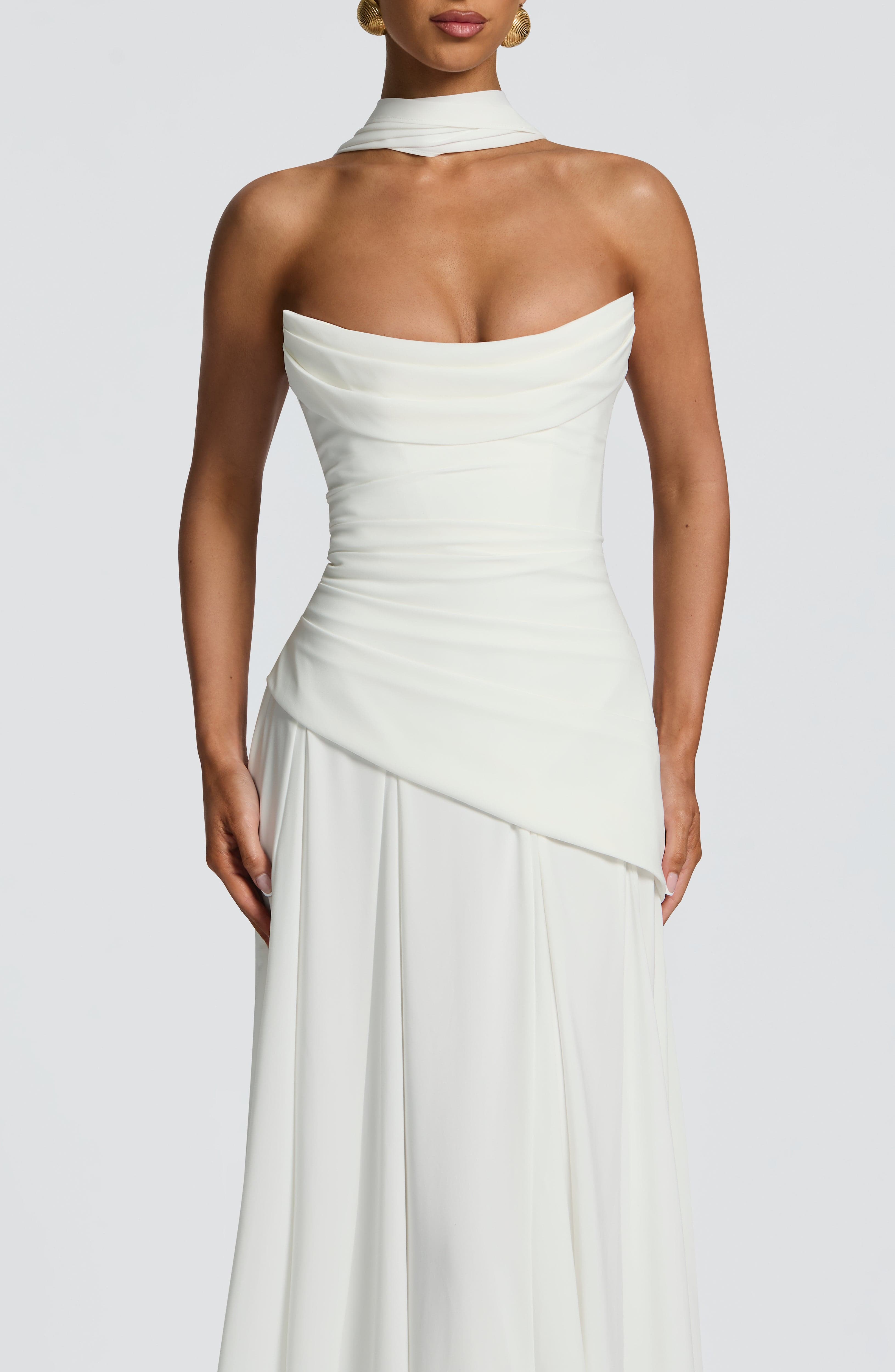 Vestido Longo Patricia - Marfim