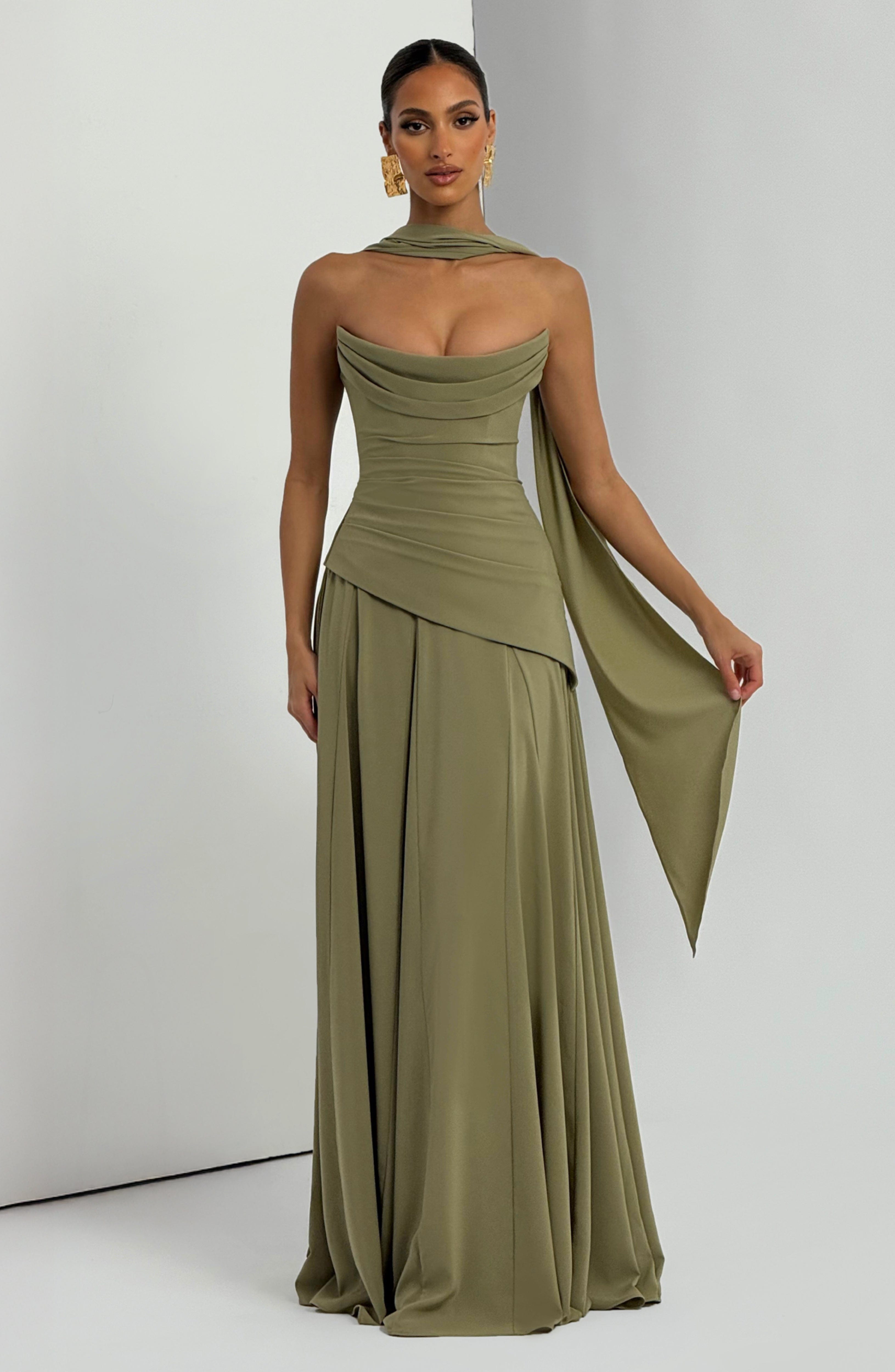 Vestido Longo Patricia - Sálvia