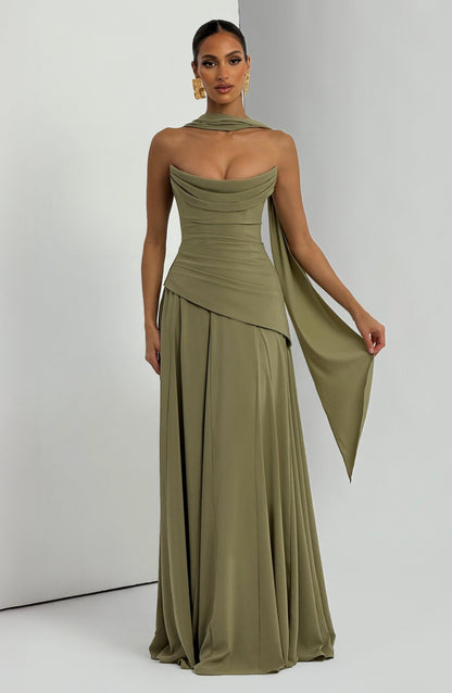 Vestido Longo Patricia - Sálvia