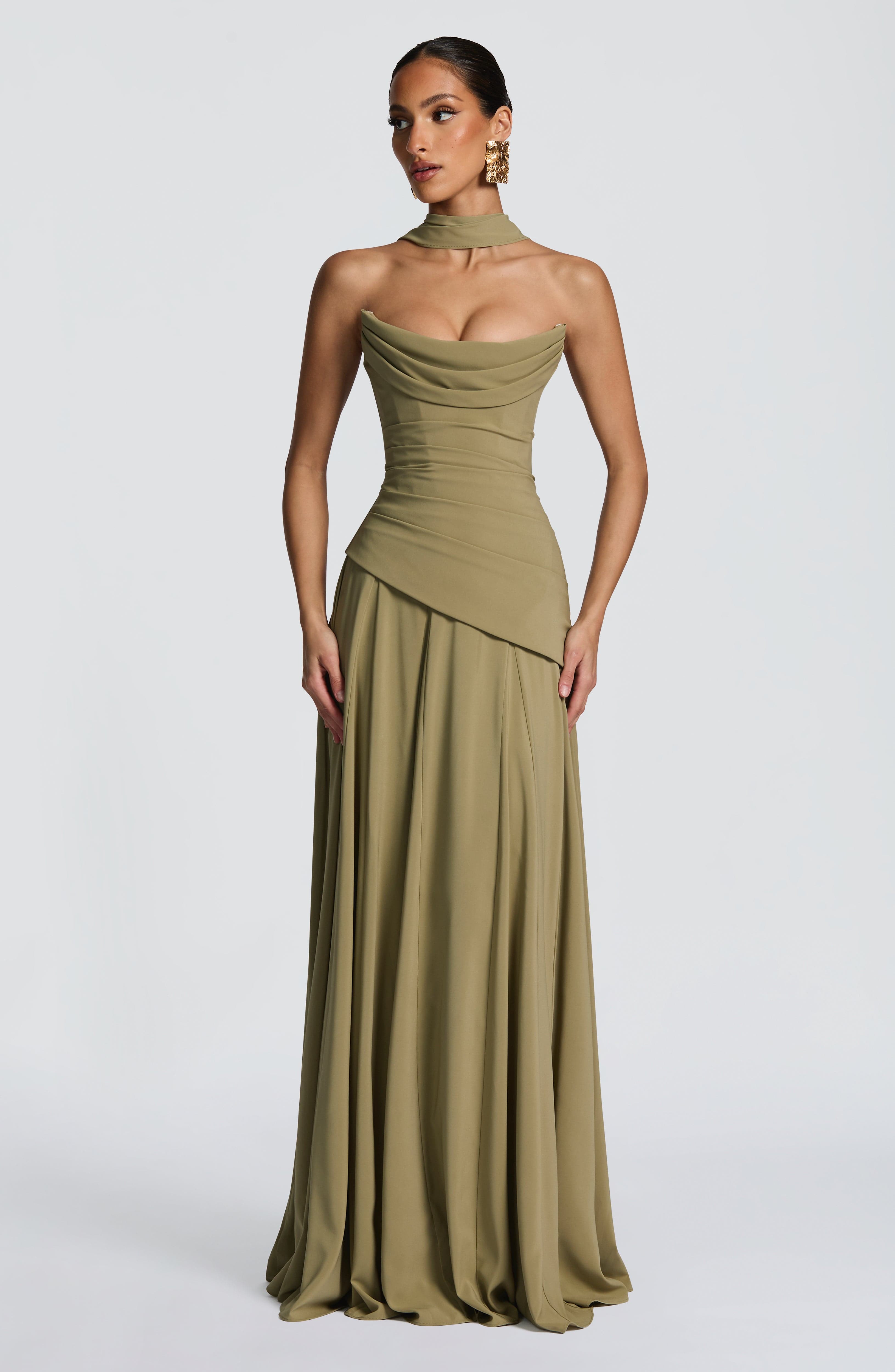 Vestido Longo Patricia - Sálvia
