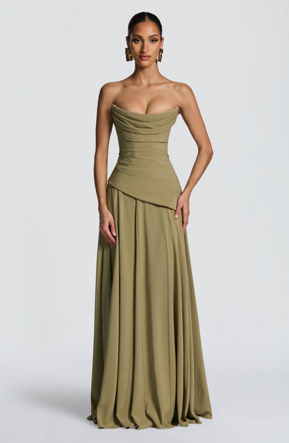 Vestido Longo Patricia - Sálvia