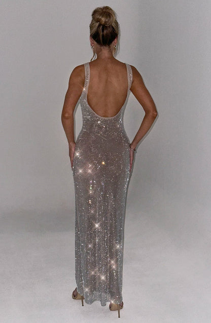 Vestido Longo Petra - Prata