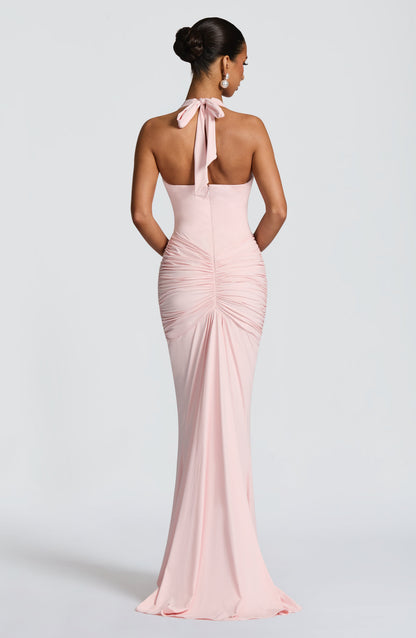 Vestido Longo Rosetta - Rosa Blush