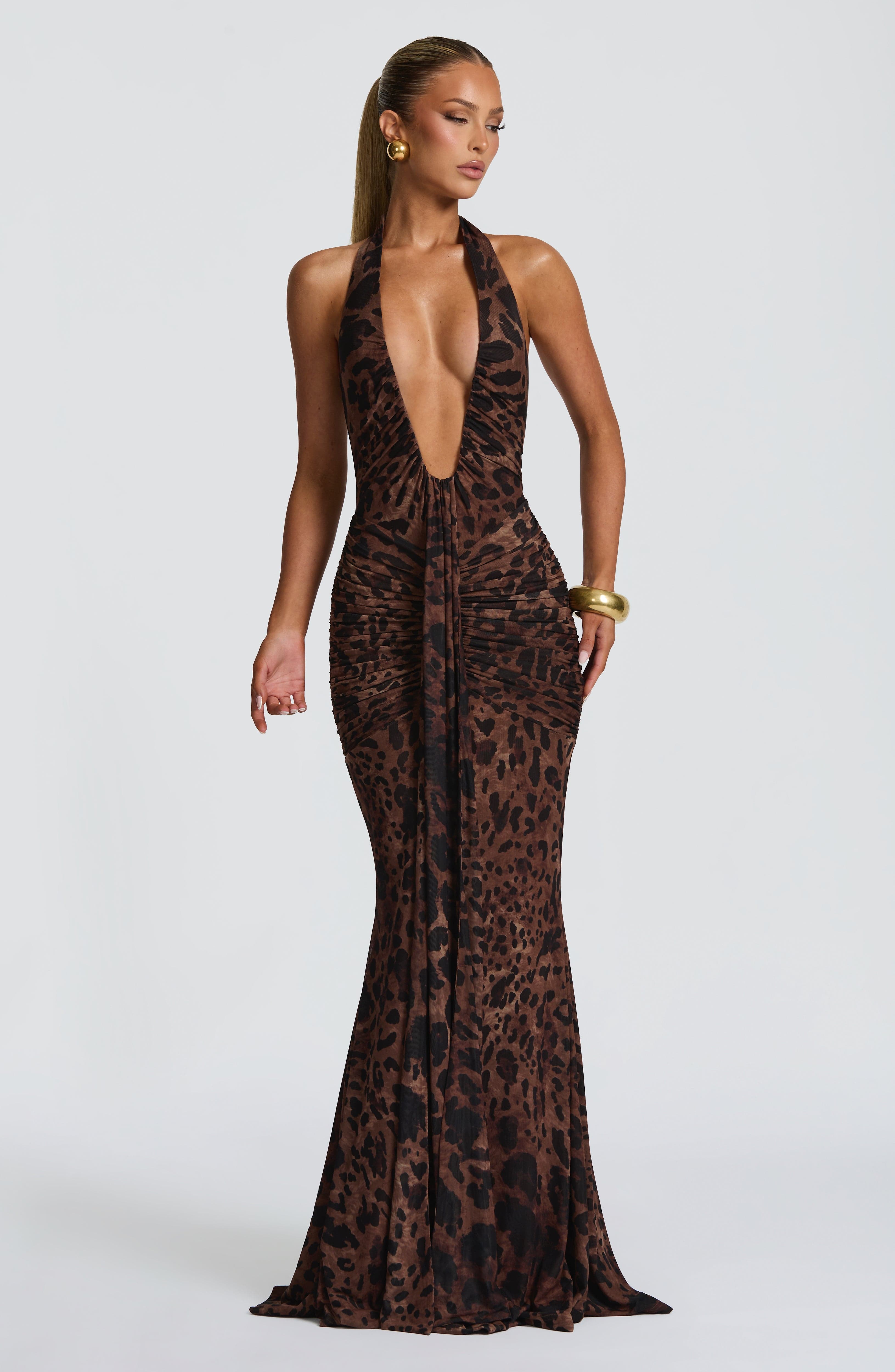 Vestido Longo Rosetta - Estampa Oncinha