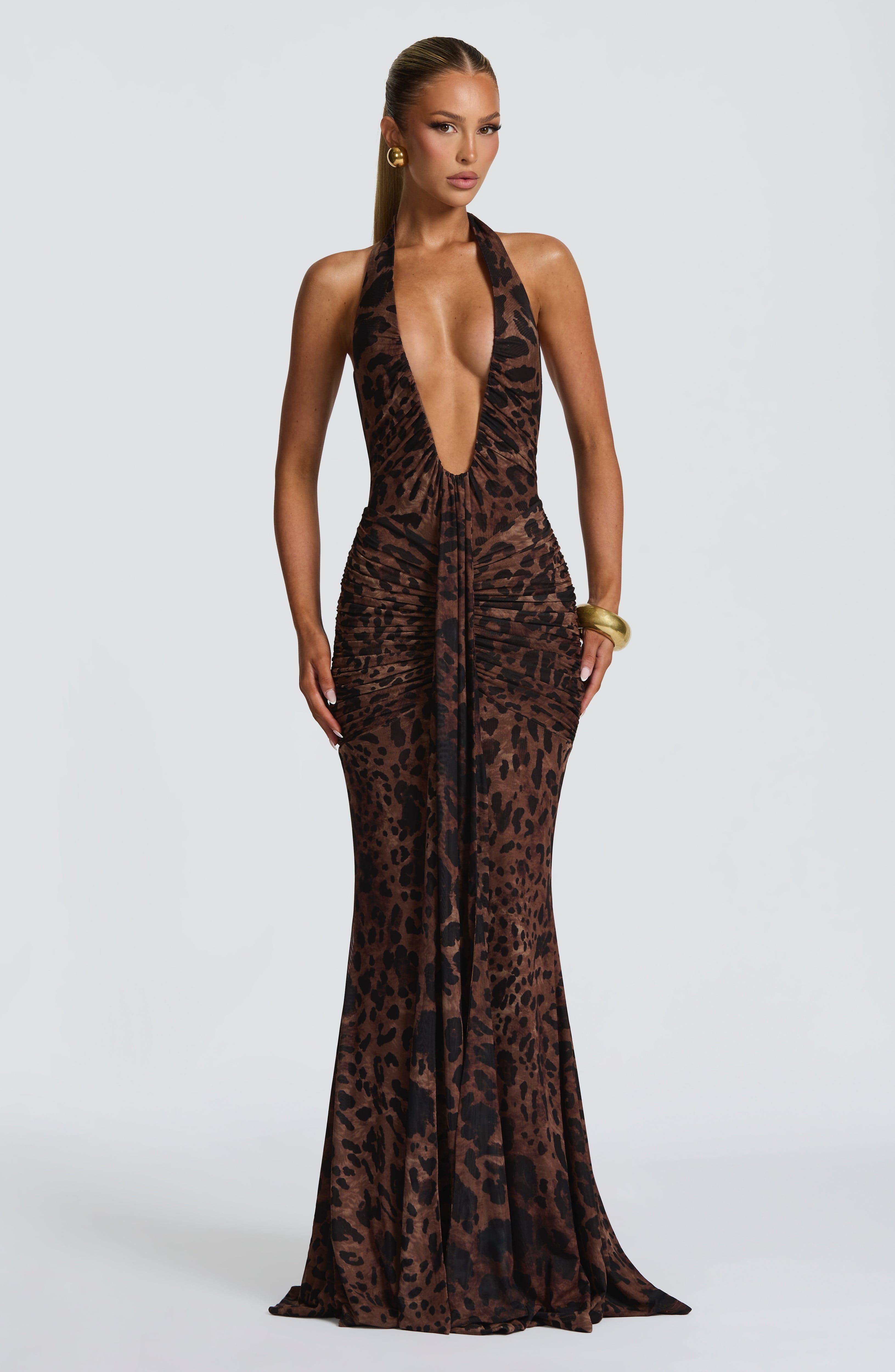 Vestido Longo Rosetta - Estampa Oncinha