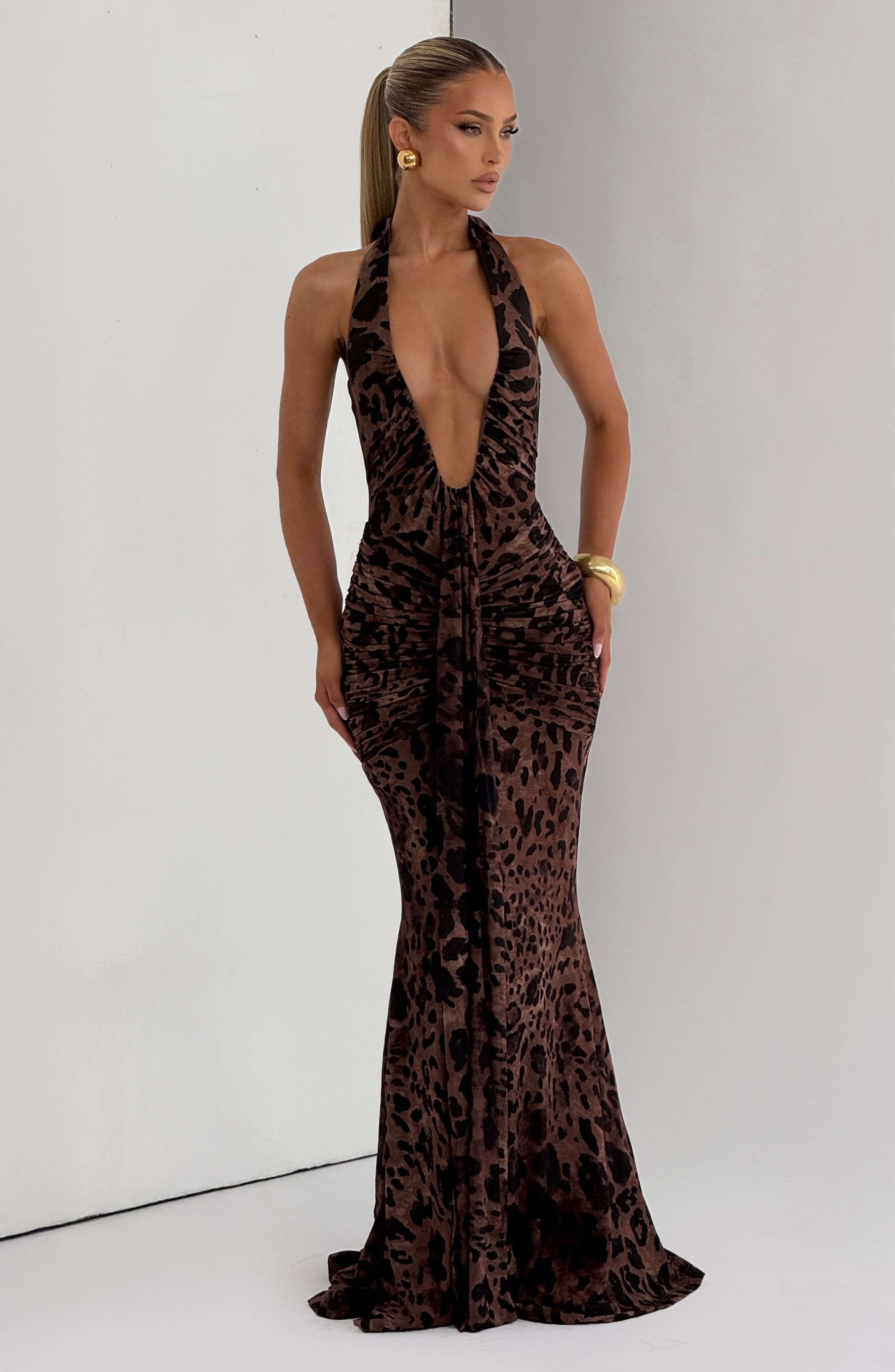 Vestido Longo Rosetta - Estampa Oncinha