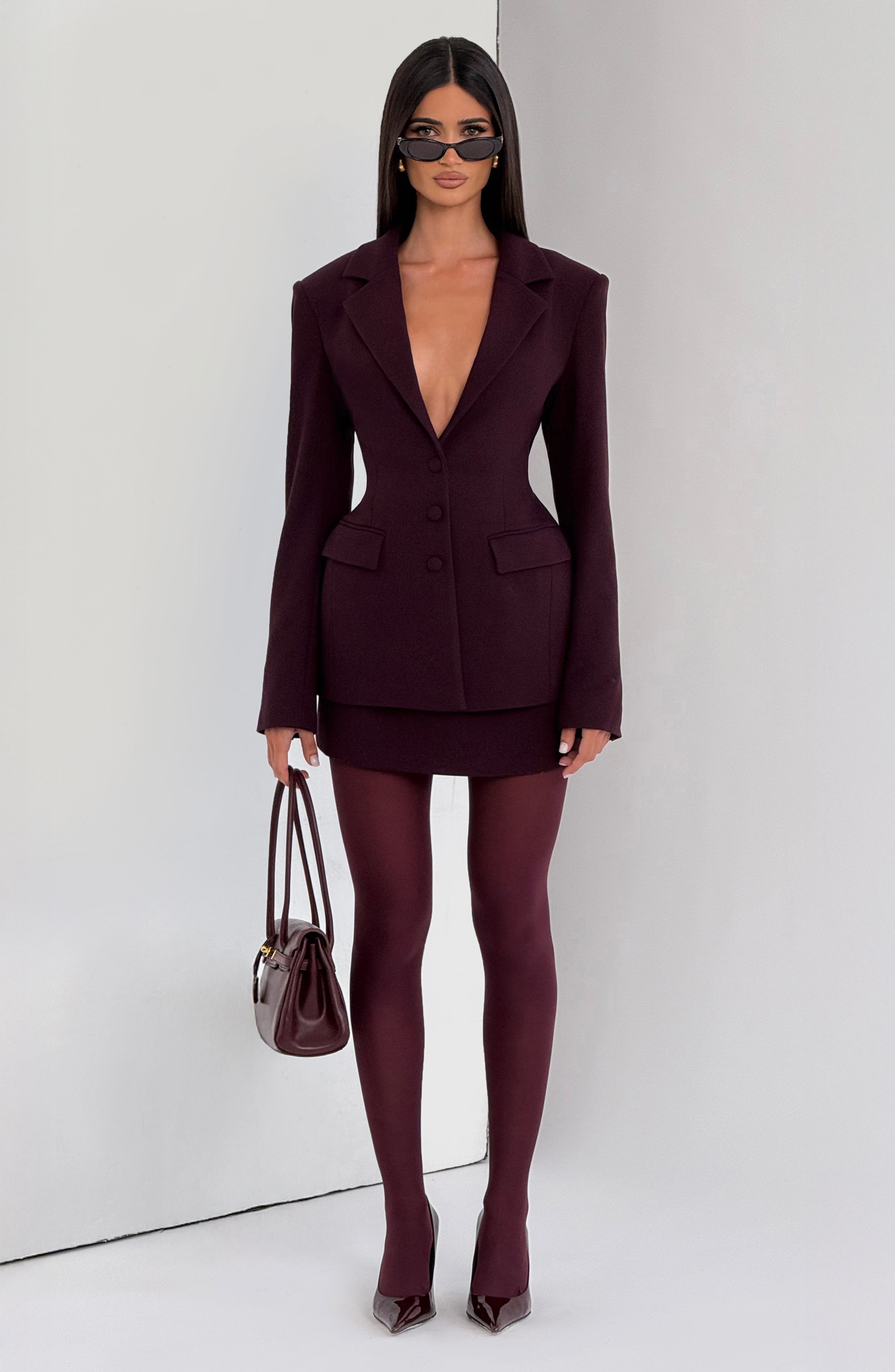 Blazer Rowena - Ameixa