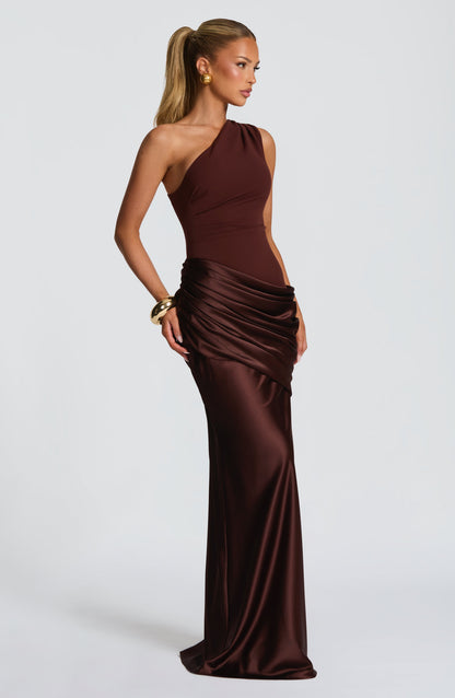 Vestido Longo Sadona - Ameixa Marrom