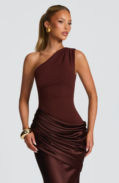Vestido Longo Sadona - Ameixa Marrom