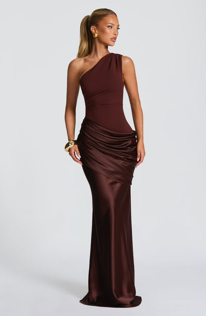 Vestido Longo Sadona - Ameixa Marrom