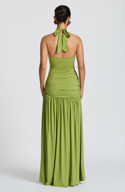 Saia Longa Saira - Verde-oliva