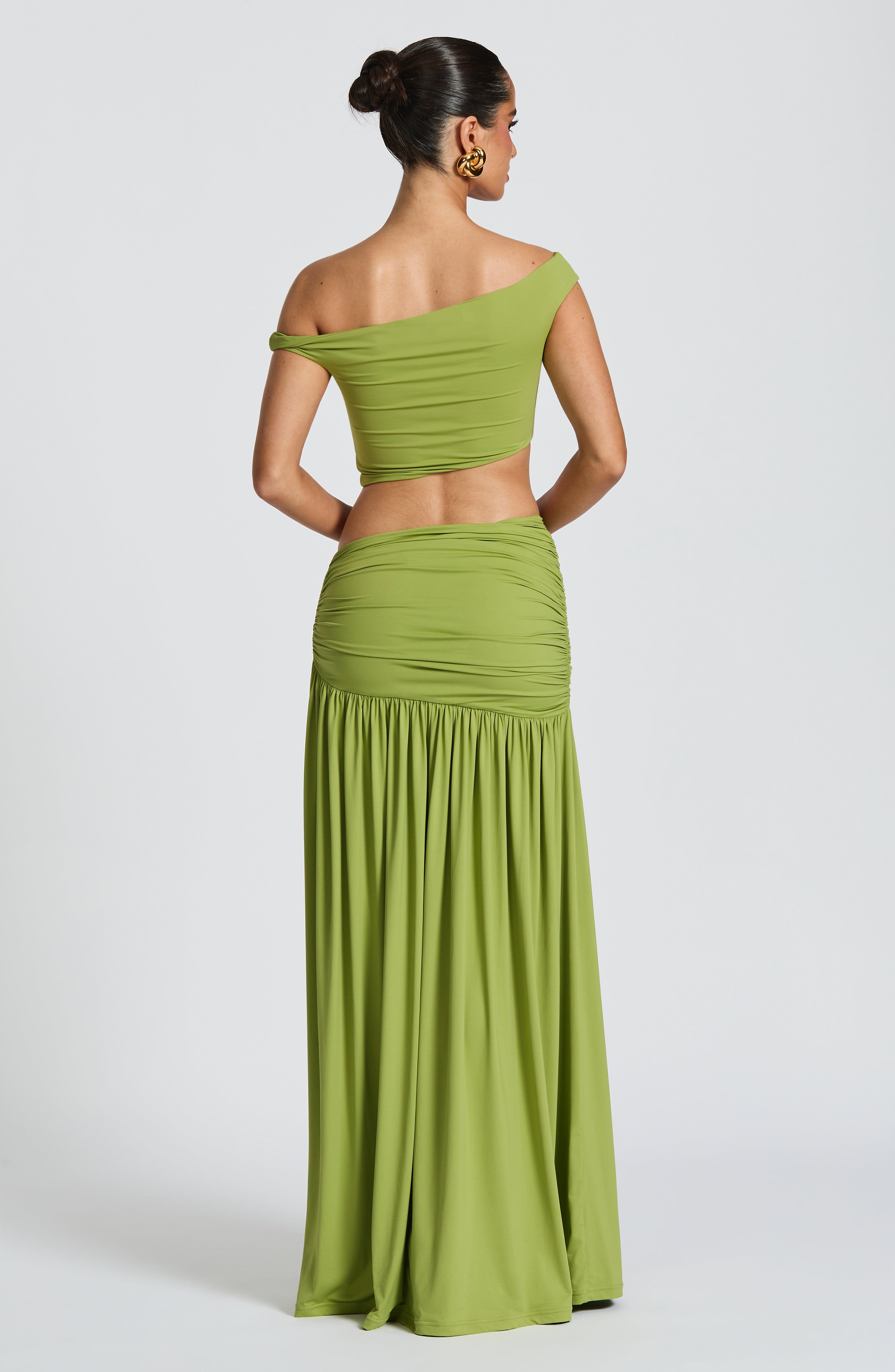 Saia Longa Saira - Verde-oliva